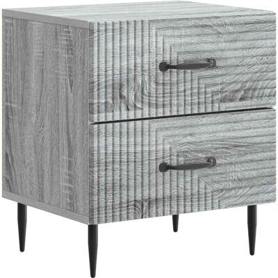 VIDAXL Armadio Da Notte Con Cassetto Grigio Sonoma 43 X 34,5 X 47,5 Cm VIDAXL Armadio Da Notte Con Cassetto Grigio Sonoma 43 X 34,5 X 47,5 Cm