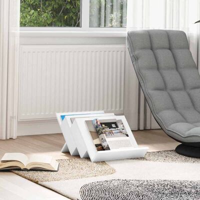 VIDAXL Scaffale Per Riviste Bianco 53 X 40 X 28,5 Cm Legno VIDAXL Scaffale Per Riviste Bianco 53 X 40 X 28,5 Cm Legno