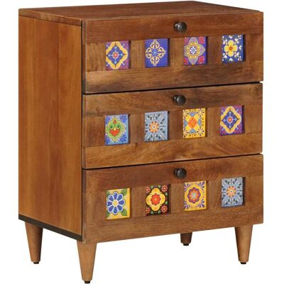 VIDAXL Armadio Da Notte Con Cassetto Marrone 50 X 33 X 62 Cm VIDAXL Armadio Da Notte Con Cassetto Marrone 50 X 33 X 62 Cm