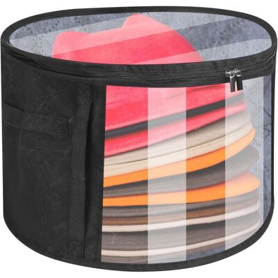 FOCTRO Grande Scatola Portaoggetti Rotonda Con Coperchio, Grande Scatola Portaoggetti Rotonda Per Cappelli Da Uomo E Da Donna, Organizer Da Viaggio Pieghevole Per Uomo E Donna, Borsa Portaoggetti FOCTRO Grande Scatola Portaoggetti Rotonda Con Coperchio, Grande Scatola Portaoggetti Rotonda Per Cappelli Da Uomo E Da Donna, Organizer Da Viaggio Pieghevole Per Uomo E Donna, Borsa Portaoggetti