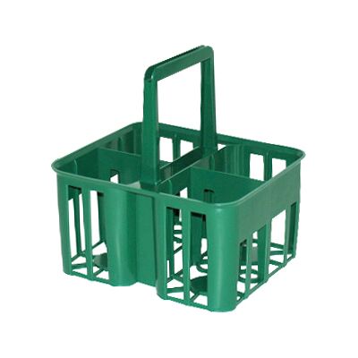 MOBIL PLASTIC Cestello In Plastica Portabottiglie / Bottiglioni A 4 Posti - Verde - MOBIL PLASTIC Cestello In Plastica Portabottiglie / Bottiglioni A 4 Posti - Verde -