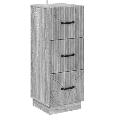 VIDAXL Mobile Con Cassetti Grigio Sonoma 33 X 34,5 X 87 Cm VIDAXL Mobile Con Cassetti Grigio Sonoma 33 X 34,5 X 87 Cm
