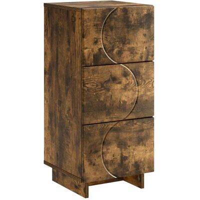 VIDAXL Credenza Rovere Fumo 33,5 X 34,5 X 75 Cm Legno Ingegnerizzato VIDAXL Credenza Rovere Fumo 33,5 X 34,5 X 75 Cm Legno Ingegnerizzato