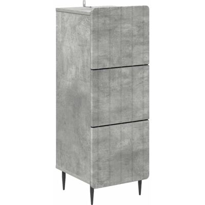 VIDAXL Mobile Con Cassetti Grigio Cemento 33 X 34,5 X 92 Cm VIDAXL Mobile Con Cassetti Grigio Cemento 33 X 34,5 X 92 Cm