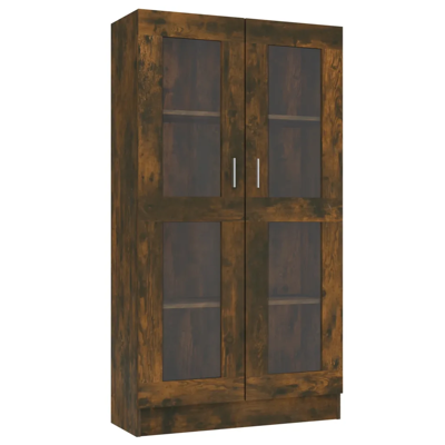 HELLOSHOP26 Vetrina In Stile Classico Con 4 Scomparti 82,5 X 30,5 X 150 Cm Realizzata In Legno Composito Finitura Rovere Affumicato 020048144 HELLOSHOP26 Vetrina In Stile Classico Con 4 Scomparti 82,5 X 30,5 X 150 Cm Realizzata In Legno Composito Finitura Rovere Affumicato 020048144