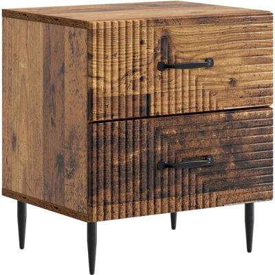 VIDAXL Armadio Da Notte Con Cassetto Legno Antico 43 X 34,5 X 47,5 Cm VIDAXL Armadio Da Notte Con Cassetto Legno Antico 43 X 34,5 X 47,5 Cm