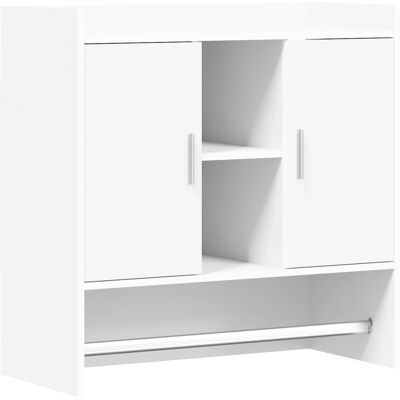 VIDAXL Scaffale Da Parete A Parete Bianco 80 X 36 X 80 Cm VIDAXL Scaffale Da Parete A Parete Bianco 80 X 36 X 80 Cm
