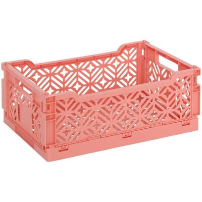 ATMOSPHERA Cassa Pieghevole Arry 30x20cm Corallo - Créateur D'Intérieur ATMOSPHERA Cassa Pieghevole Arry 30x20cm Corallo - Créateur D'Intérieur
