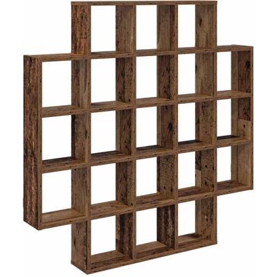 VIDAXL Scaffale Da Parete Legno Antico 100 X 13 X 100 Cm VIDAXL Scaffale Da Parete Legno Antico 100 X 13 X 100 Cm
