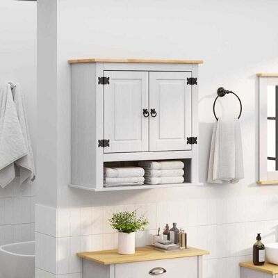 VIDAXL Armadio Pensile Corona Bianco 70 X 33 X 71,5 Cm Pino VIDAXL Armadio Pensile Corona Bianco 70 X 33 X 71,5 Cm Pino