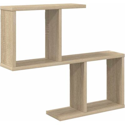 VIDAXL Scaffale Da Parete Rovere Sonoma 60 X 12 X 50,5 Cm VIDAXL Scaffale Da Parete Rovere Sonoma 60 X 12 X 50,5 Cm