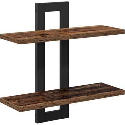 VIDAXL Scaffali Flottanti Legno Antico 40 X 15 X 40 Cm VIDAXL Scaffali Flottanti Legno Antico 40 X 15 X 40 Cm