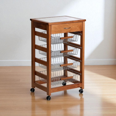LIBEROSHOPPING Carrello Vesuvio Portafrutta Senza Base Rovere LIBEROSHOPPING Carrello Vesuvio Portafrutta Senza Base Rovere