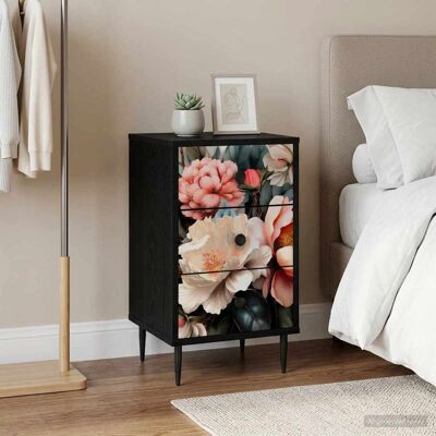 VIDAXL Armadio Da Notte Borne 2 Pz Rovere Nero 36 X 33 X 61 Cm VIDAXL Armadio Da Notte Borne 2 Pz Rovere Nero 36 X 33 X 61 Cm