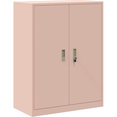 VIDAXL Armadio Rosa 80 X 40 X 105 Cm Acciaio VIDAXL Armadio Rosa 80 X 40 X 105 Cm Acciaio
