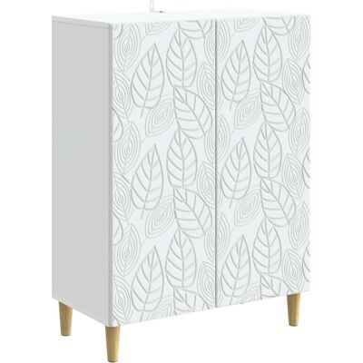 VIDAXL Credenza Bianco 66 X 34,5 X 90 Cm Legno Ingegnerizzato VIDAXL Credenza Bianco 66 X 34,5 X 90 Cm Legno Ingegnerizzato