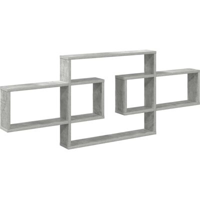 VIDAXL Scaffale Da Parete Grigio Cemento 130 X 10 X 50 Cm VIDAXL Scaffale Da Parete Grigio Cemento 130 X 10 X 50 Cm