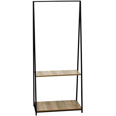 ORION91 - Appendiabiti Triangolare In Metallo Osto 150x64x40cm Con 2 Ripiani 7house ORION91 - Appendiabiti Triangolare In Metallo Osto 150x64x40cm Con 2 Ripiani 7house