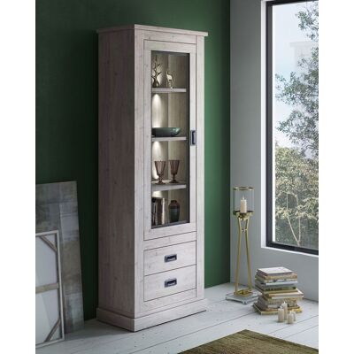 BISSOLO CASA - Vetrina Mod. Anthony Cm 72.3x40 H. 204 Ancona Oak BISSOLO CASA - Vetrina Mod. Anthony Cm 72.3x40 H. 204 Ancona Oak