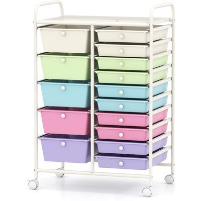 COSTWAY Carrello Organizzatore Con Cassetti Cassettiera Portaoggetti In Plastica Mobile Con Ruote Bloccanti Carrello Di Stoccaggio Scaffale Contenitore Multiu COSTWAY Carrello Organizzatore Con Cassetti Cassettiera Portaoggetti In Plastica Mobile Con Ruote Bloccanti Carrello Di Stoccaggio Scaffale Contenitore Multiu