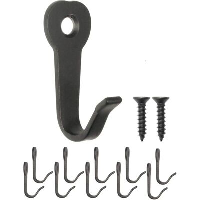 OEM 40 X 22 Mm, Nero, 10 Ganci Appendiabiti Classici, Ganci In Ferro, Ganci In Metallo, Ganci Per Quadri, Stile Vintage Per La Casa OEM 40 X 22 Mm, Nero, 10 Ganci Appendiabiti Classici, Ganci In Ferro, Ganci In Metallo, Ganci Per Quadri, Stile Vintage Per La Casa