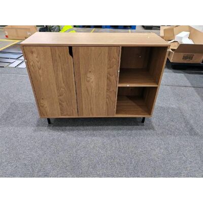 COSTWAY Credenza Cucina E Buffet In Legno,con 2 Ante,per Sala Da Pranzo,106x38x80 Cm,naturale COSTWAY Credenza Cucina E Buffet In Legno,con 2 Ante,per Sala Da Pranzo,106x38x80 Cm,naturale
