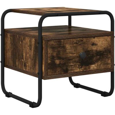 VIDAXL Armadio Da Notte Rovere Fumo 40 X 39,5 X 40 Cm VIDAXL Armadio Da Notte Rovere Fumo 40 X 39,5 X 40 Cm