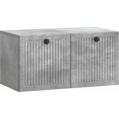 VIDAXL Mobile Porta Tv Da Muro Grigio Cemento 59,5 X 31 X 30 Cm VIDAXL Mobile Porta Tv Da Muro Grigio Cemento 59,5 X 31 X 30 Cm