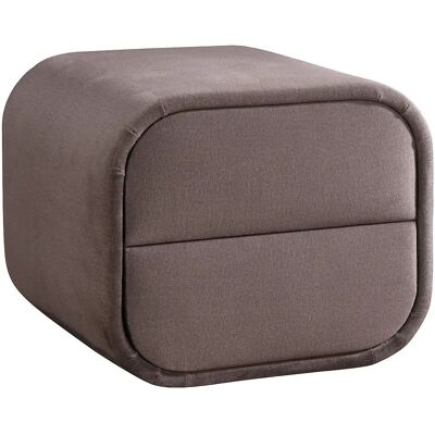 Unique Comodino 2 Cassetti Velluto Talpa - Venalora Unique Comodino 2 Cassetti Velluto Talpa - Venalora