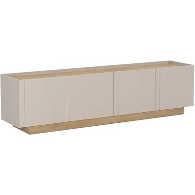 Unique Mobile Tv 4 Ante Beige E Naturale Chiaro - Anarza Unique Mobile Tv 4 Ante Beige E Naturale Chiaro - Anarza