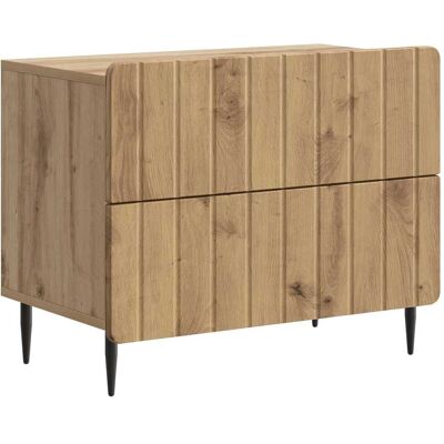 VIDAXL Armadio Da Notte Rovere Artigianale 62 X 34,5 X 49,5 Cm VIDAXL Armadio Da Notte Rovere Artigianale 62 X 34,5 X 49,5 Cm