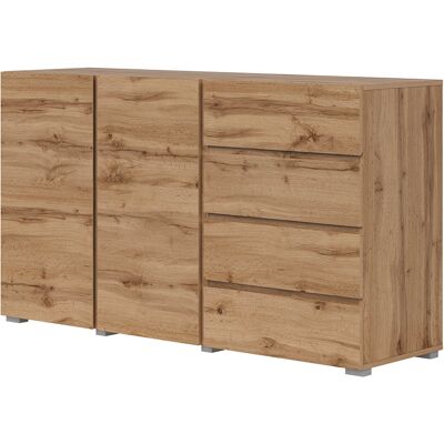 PETITS-MEUBLES Buffet 2 Ante 4 Cassetti Maxis Marrone 78cm PETITS-MEUBLES Buffet 2 Ante 4 Cassetti Maxis Marrone 78cm