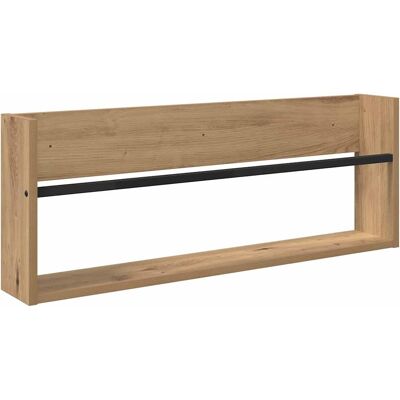 VIDAXL Scaffale Per Riviste Rovere Artigianale 80 X 12 X 30 Cm VIDAXL Scaffale Per Riviste Rovere Artigianale 80 X 12 X 30 Cm