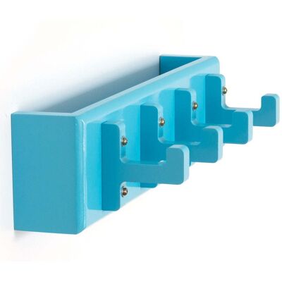 DÉCOSHOP26 - DIV06009 - Blu - 40x10x13 cm - Portachiavi da parete DÉCOSHOP26 - DIV06009 - Blu - 40x10x13 cm - Portachiavi da parete