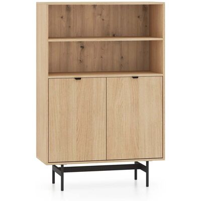 SELSEY Heggers – Libreria Con 2 Ante E 2 Nicchie, Rovere Mavelie, 92 Cm SELSEY Heggers – Libreria Con 2 Ante E 2 Nicchie, Rovere Mavelie, 92 Cm