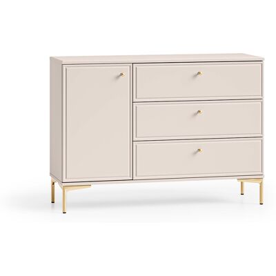 PETITS-MEUBLES Buffet 1 Anta 3 Cassetti Sélène Cashmere 85cm PETITS-MEUBLES Buffet 1 Anta 3 Cassetti Sélène Cashmere 85cm