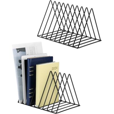 LABLANC Organizzatori Di Libri Triangolari Da 2 Pezzi, Porta Dischi In Vinile, 9 Scomparti, Porta Riviste, Per Riporre Riviste, Libri E Album Fotografici LABLANC Organizzatori Di Libri Triangolari Da 2 Pezzi, Porta Dischi In Vinile, 9 Scomparti, Porta Riviste, Per Riporre Riviste, Libri E Album Fotografici