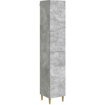 VIDAXL Set Di Armadi 2 Pcs Grigio Cemento Legno Ingegnerizzato VIDAXL Set Di Armadi 2 Pcs Grigio Cemento Legno Ingegnerizzato
