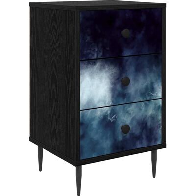 VIDAXL Armadio Da Notte Raalte Rovere Nero 36 X 33 X 61 Cm VIDAXL Armadio Da Notte Raalte Rovere Nero 36 X 33 X 61 Cm