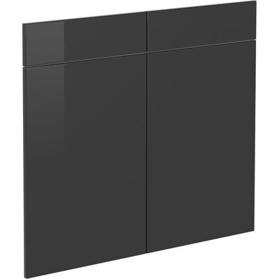 Vicco Frontale Cucina R-line, Antracite Lucido, 79.2 X 70.8 Cm Frontale Del Mobile Per Mobile Base Con Cassetti, Vicco Frontale Cucina R-line, Antracite Lucido, 79.2 X 70.8 Cm Frontale Del Mobile Per Mobile Base Con Cassetti,