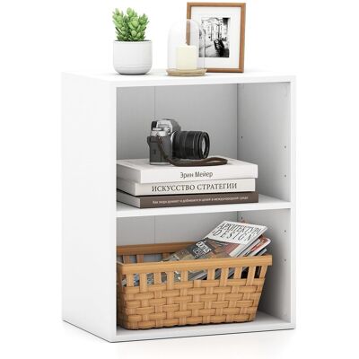 COSTWAY Mobile Angolare Porta Libri Cubi Da Parete Libreria 2 Cubi Ripiani Scaffale Livelli Piani Scomparti Legno Bianca Nera Industriale Aperta Bassa Divisor COSTWAY Mobile Angolare Porta Libri Cubi Da Parete Libreria 2 Cubi Ripiani Scaffale Livelli Piani Scomparti Legno Bianca Nera Industriale Aperta Bassa Divisor