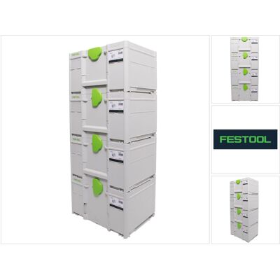 Festool - Sys3 M 237 Set Di Systainer 396 X 296 X 237 Mm - 21,4 L (4x 204843) Festool - Sys3 M 237 Set Di Systainer 396 X 296 X 237 Mm - 21,4 L (4x 204843)