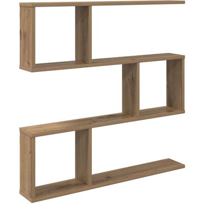 VIDAXL Scaffale Da Parete Rovere Artigianale 80 X 12 X 79,5 Cm VIDAXL Scaffale Da Parete Rovere Artigianale 80 X 12 X 79,5 Cm
