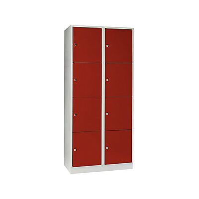Armadio di stoccaggio Wolf Modello Monaco grigio chiaro 8 scomparti - Armadio Armadio di stoccaggio Wolf Modello Monaco grigio chiaro 8 scomparti - Armadio