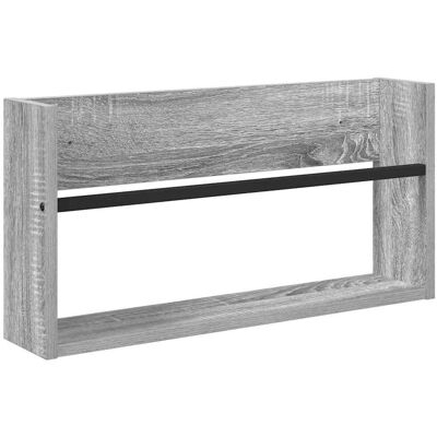 VIDAXL Scaffale Per Riviste Grigio Sonoma 60 X 12 X 30 Cm VIDAXL Scaffale Per Riviste Grigio Sonoma 60 X 12 X 30 Cm
