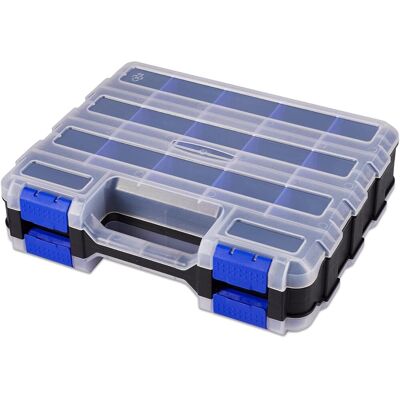TREETALK Scatola Portaoggetti Per Piccoli Componenti – Organizzatore A Doppia Faccia – 34 Scomparti – Con Divisori In Plastica Rimovibili Per Viti, Dadi, Chiodi E Bulloni TREETALK Scatola Portaoggetti Per Piccoli Componenti – Organizzatore A Doppia Faccia – 34 Scomparti – Con Divisori In Plastica Rimovibili Per Viti, Dadi, Chiodi E Bulloni