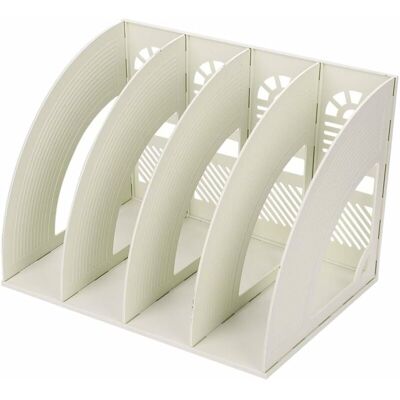 DPZO Organizzatore Da Scrivania In Plastica Con 4 Scomparti. Adatto Per Fogli A4, Riviste E Documenti. Dimensioni: 23,5 X 23,5 X 33 Cm DPZO Organizzatore Da Scrivania In Plastica Con 4 Scomparti. Adatto Per Fogli A4, Riviste E Documenti. Dimensioni: 23,5 X 23,5 X 33 Cm
