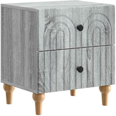 VIDAXL Armadio Da Notte Con Cassetto Grigio Sonoma 43 X 34,5 X 48 Cm VIDAXL Armadio Da Notte Con Cassetto Grigio Sonoma 43 X 34,5 X 48 Cm