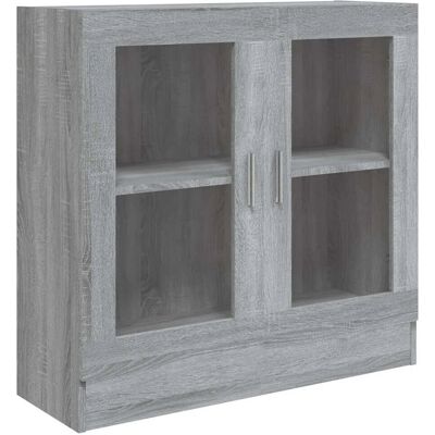 HELLOSHOP26 Vetrina Classica Ed Elegante 82,5 X 30,5 X 80 Cm Con 2 Scomparti Finitura Di Design In Legno Composito Grigio 020048214 HELLOSHOP26 Vetrina Classica Ed Elegante 82,5 X 30,5 X 80 Cm Con 2 Scomparti Finitura Di Design In Legno Composito Grigio 020048214