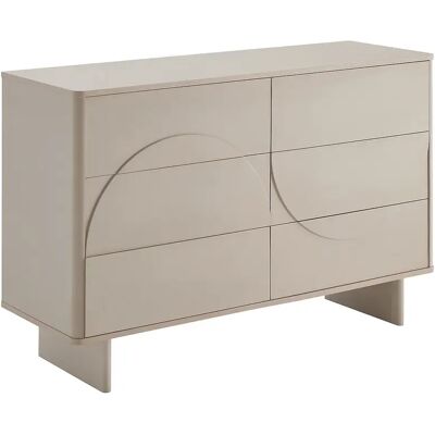 Unique Cassettiera 6 Cassetti Beige - Delorina Unique Cassettiera 6 Cassetti Beige - Delorina